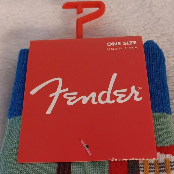 Fender Men's Green Guitar Socks - Picture 2 of 5